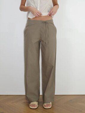 Deiji Studios Belted Pant in Clay